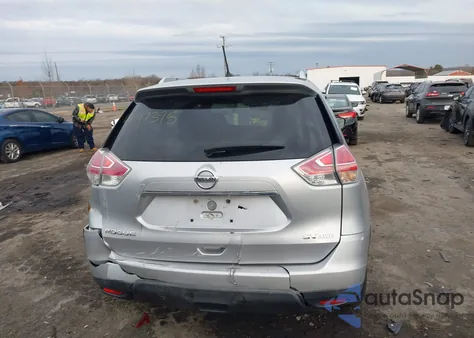 2015 Nissan Rogue Sv из США, поврежденный, VIN KNMAT2MV2FP519645